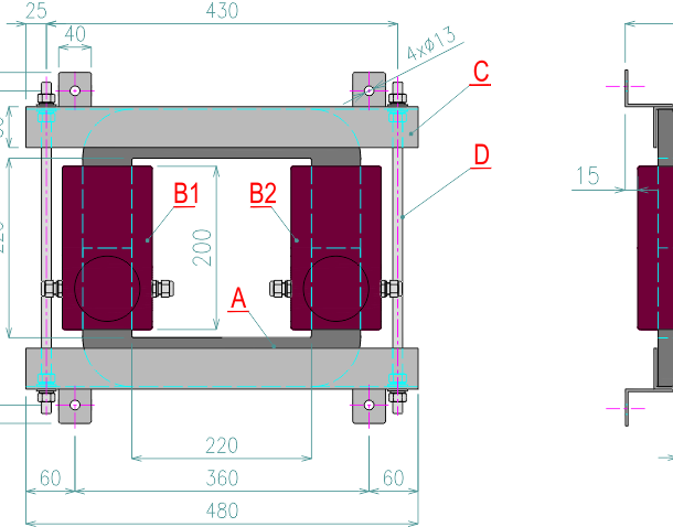 KTP 400a - jistící transformátor proudu